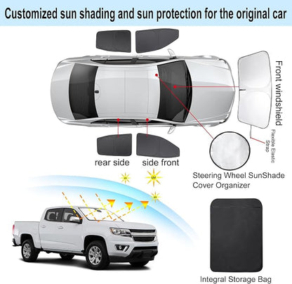TINGLU Window Shades for Chevrolet Colorado Pickup Truck 2015-2022 Accessories - Image 3