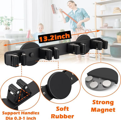 Heavy Duty Magnetic Broom Holder, Strong Magnetic Mop Hanger - Image 5