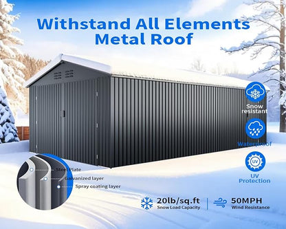 10x20 Metal Shed, Metal Garage Building - Image 7