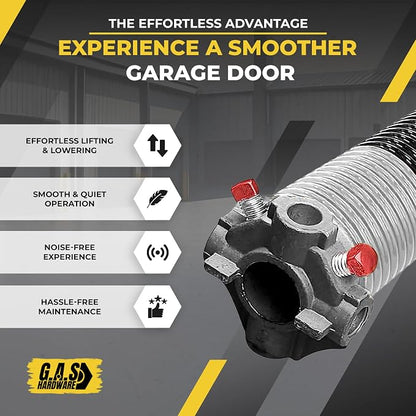 Garage Door Torsion Spring 218x1.75x29 Includes 1” Steel Bearing, Non-Slip - Image 5