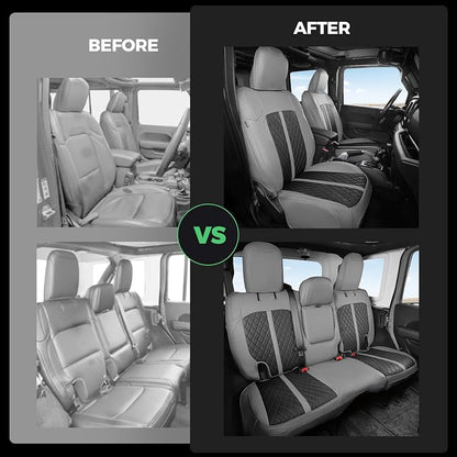 for Jeep Wrangler Seat Covers 4Door JL 2018 2019 2020 2021 2022 2023 2024 2025 - Image 6