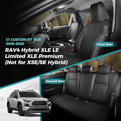 for Toyota RAV4 Seat Covers 2019 2020 2021 2022 2023 2024 2025 RAV 4 Prime & - Image 7