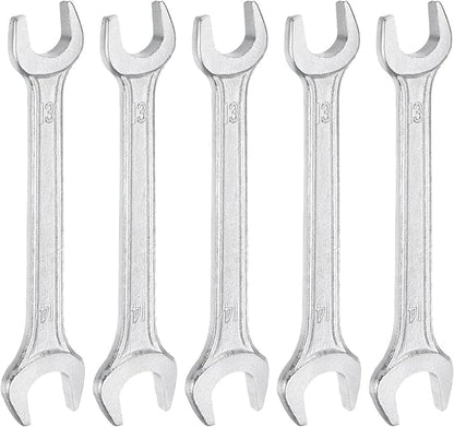 HARFINGTON 5pcs Double Open End Wrench 13mm x 14mm Metric 15 Degree Offset by HARFINGTON