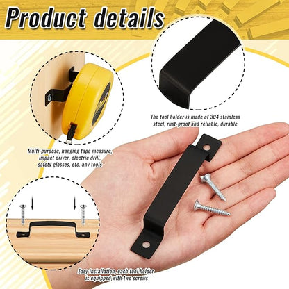 12 Pcs Tape Measure Clip Tape Measure Holder Bench Belt Universal Tool - Image 4