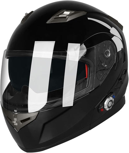 FreedConn BM2-S Bluetooth Motorcycle Helmet, Flip-Up Modular Motorbike Helmet by FreedConn