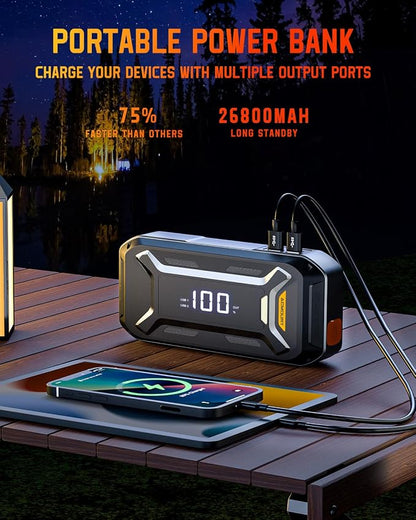 Car Battery Jump Starter Portable, 6000A 12V Car Jumper Starter - Image 5