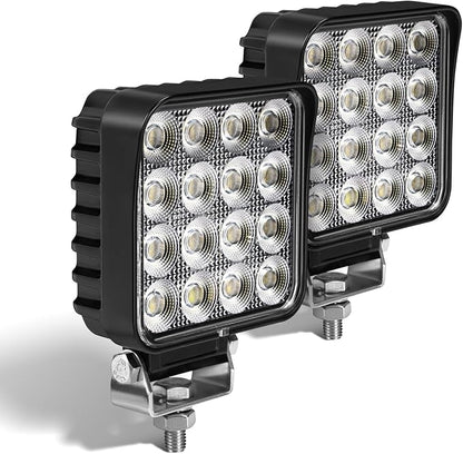 4.3" 12V LED Flood Lights 46W, 24 Volt Work Lights by VEGITOR