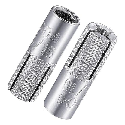 Wensilon 5/16"-18 Premium Stainless Steel Drop in Anchors Assortment, Knurled by Wensilon