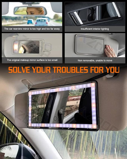 2 Pcs Car Sun Visor Vanity Mirror, Upgraded Car's Mirrors - Image 6