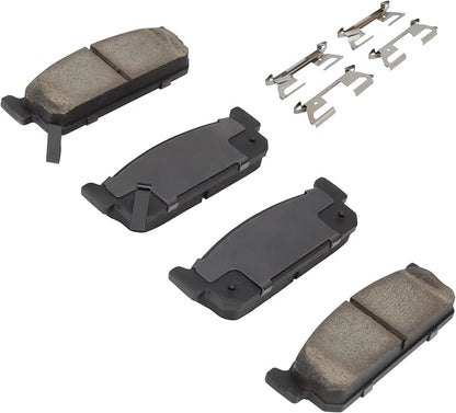 Premium Semi-Metallic Rear Brake Pads Compatible - Image 2
