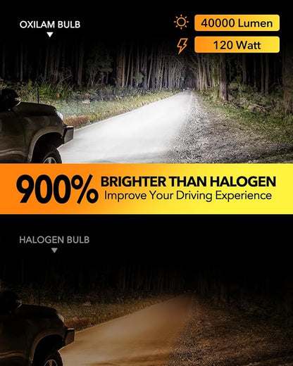 OXILAM HB2 9003 H4 LED Bulbs, 900% Ultra Bright, No Polarity, Plug-N-Play - Image 2