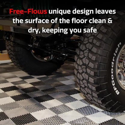 RaceDeck Free-Flow Open Rib Self-Draining Design, Durable Copolymer Plastic - Image 4