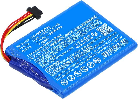 GPS Navigator Battery for Tomtom Pro 8270 Pro 8275 Bridge 4F173 UZ6 1CP515161HR by henhaoro