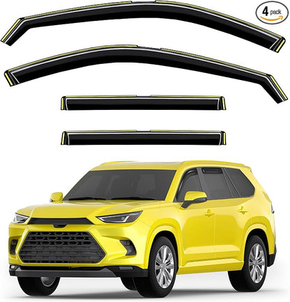 in-Channel Window Rain Guards Fit by Unknown