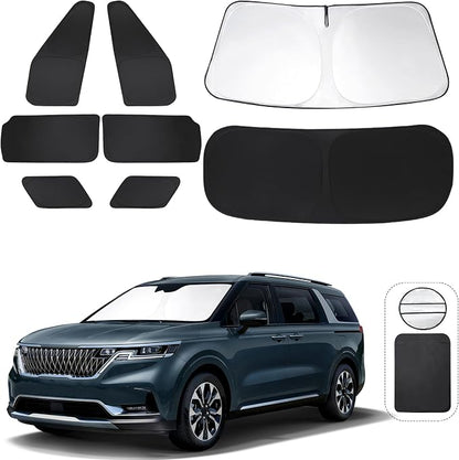 TINGLU Window Shades for Kia Carnival 2022 2023 2024 2025 Accessories Car Side by TINGLU