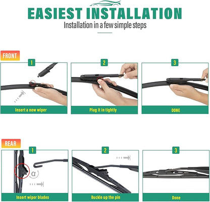24" 21" 11" Windshield Wiper Blades Replacement - Image 8