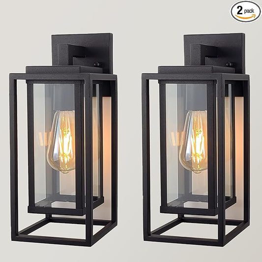 14" Outdoor Wall Light Fixtures Waterproofed Exterior Lantern W/Sturdy by ZMKMOK