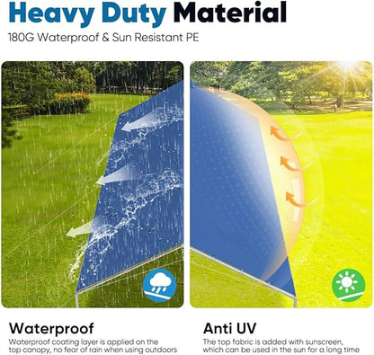 Quictent 10x20 ft Heavy Duty Car Canopy Galvanized Frame Carport Outdoor Party - Image 2