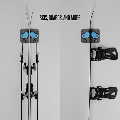 Ultimate Ski & Snowboard Wall Rack | Secure, Non-Slip Storage | Fits Any - Image 2