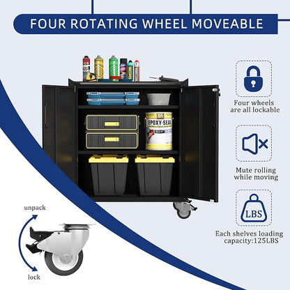 Metal Garage Storage Cabinet - Image 4