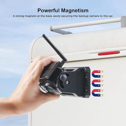 Wireless Magnetic Backup Camera, 9600mAh Battery Powered Rechargeable - Image 4