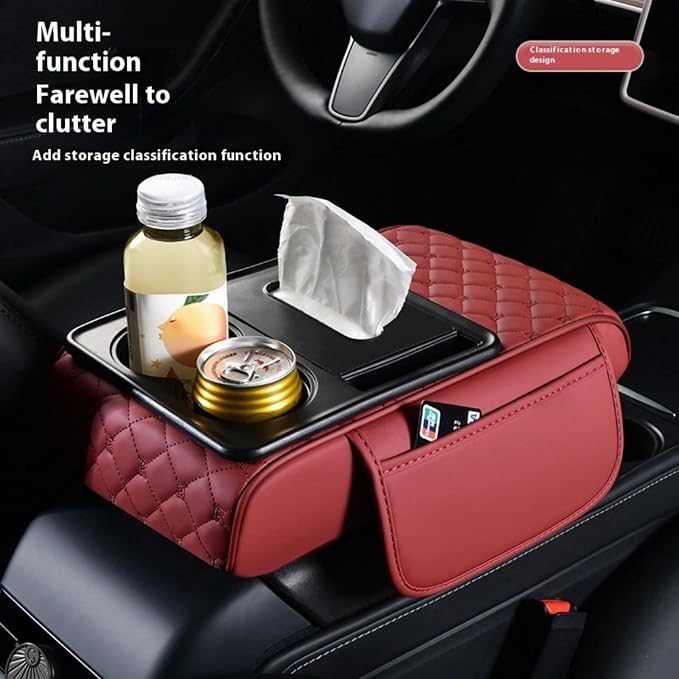 5-in-1 Center Console Cover Organizer, Arm Rest Cover - Image 3