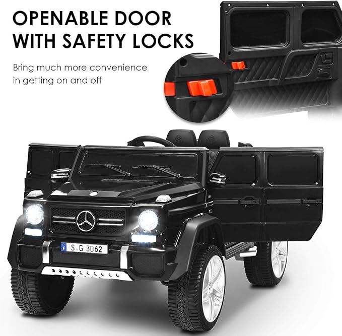 HONEY JOY Ride On Truck, Licensed Mercedes-Benz Maybach G650 Battery Powered - Image 6