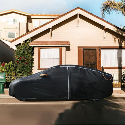 Car Covers for Automobiles, 6 Layers Car Cover Waterproof All Weather, Full - Image 7