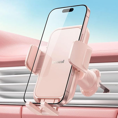 Lamicall 2025 Wider Clamp & Metal Hook Car Phone Holder Vent Phone Holders by Lamicall