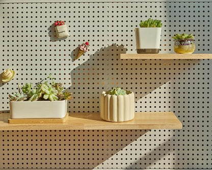 Shelves for PegBoard, Pine Wooden Pegboard Shelf Wall Organizer, Wooden Board - Image 5