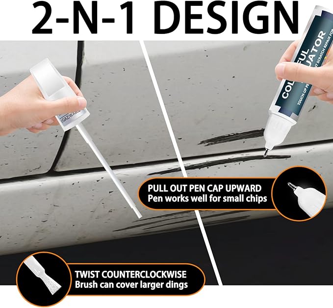 Cardinal Red Touch Up Paint for GMC, Car Paint Pen Scratch Repair Two-In-One - Image 5
