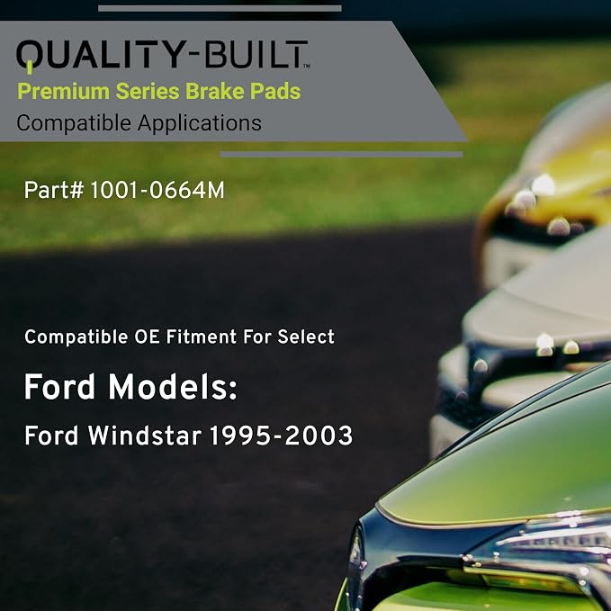 Premium Semi-Metallic Rear Brake Pads Compatible - Image 3