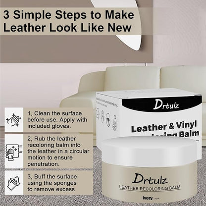 Leather Recoloring Balm, Leather Color Restorer Conditioner, Leather Restorer - Image 5
