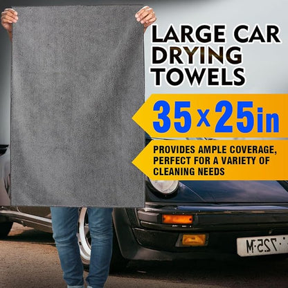 HOMEXCEL Car Drying Towels, 2 Pack Professional Microfiber Towels - Image 2