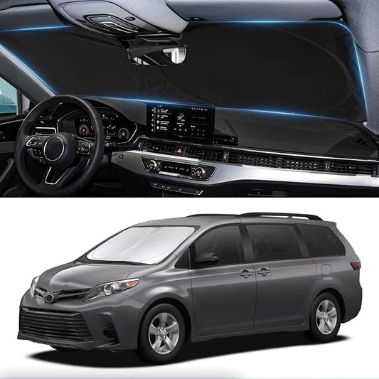 Sunshade for Toyota Sienna 2021-2024 2025 L LE SE XLE Limited Van Minivan Car by INSAUTO