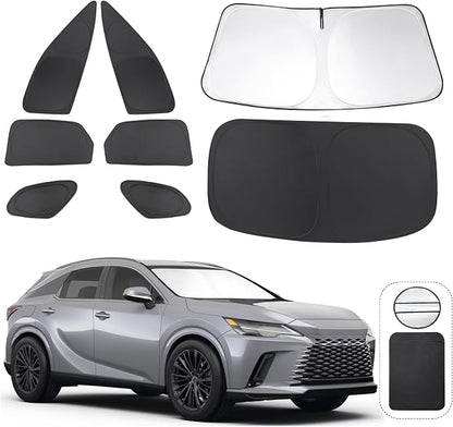 TINGLU Window Shades for Lexus RX 2023 2024 2025 Accessories Car Side Full by TINGLU