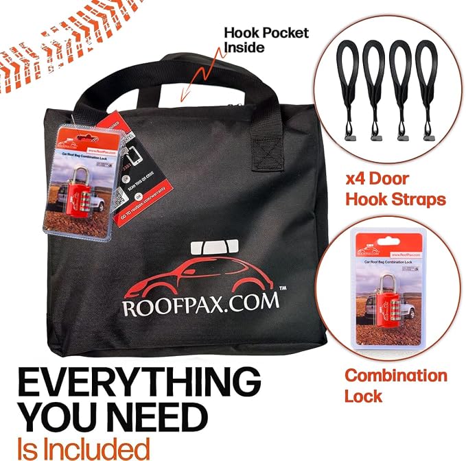 RoofPax Car Rooftop Cargo Carrier Bag Waterproof Storage - Image 6