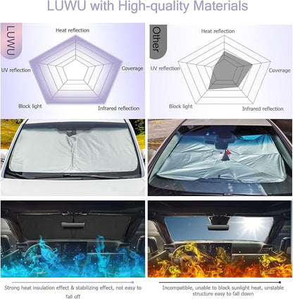 LUWU for 2024 2025 Lexus GX550 Windshield Sun Shade 2025 Lexus GX550 Windshield - Image 5