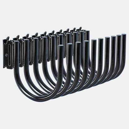 10-Pack 4" E Track J Hooks, Heavy Duty Black Steel Hanger 1, 400lbs Break - Image 8