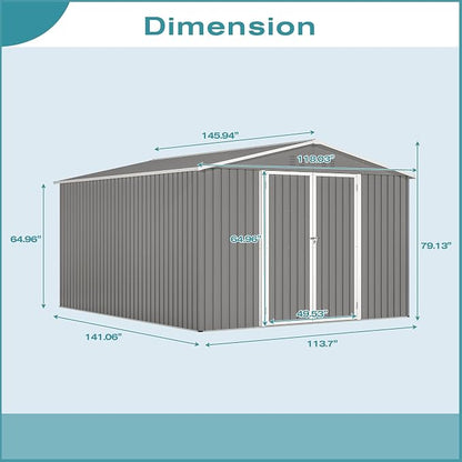 Large Outdoor Storage Shed, Utility Tool Shed Storage House - Image 2