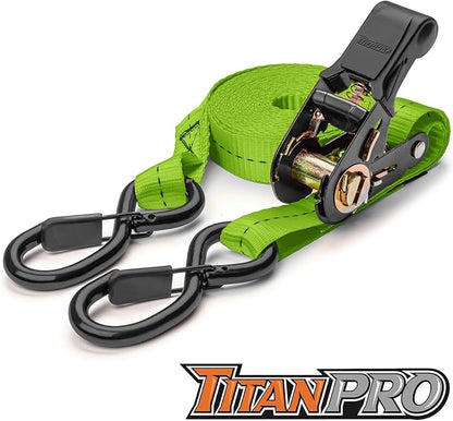 TitanPro Heavy Duty Ratchet Straps 4-Pack - Image 7