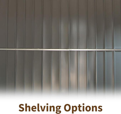 IKERY Large Galvanized Steel Storage Shed - Image 6