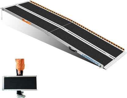 LEMNISCATE 8FT Wheelchair Ramp, Anti-Slip Portable Aluminum Ramps by LEMNISCATE