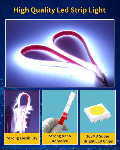 12V Led Strip Light, Car Interior Light Strip IP68 Waterproof Cuttable - Image 4