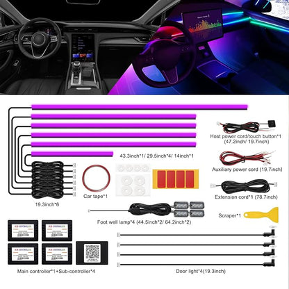 Acrylic Interior Car LED Strip Light - Image 4