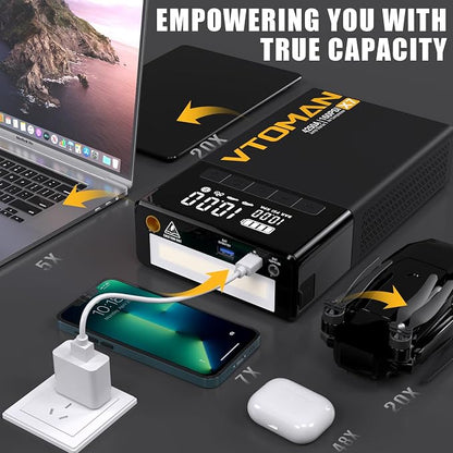 VTOMAN X7 Jump Starter with Air Compressor, 4250A Portable Car Jumper with - Image 8