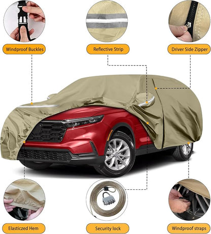 Waterproof Car Covers Replace for 2002-2025 Honda CRV, Windproof Bands for Snow - Image 2