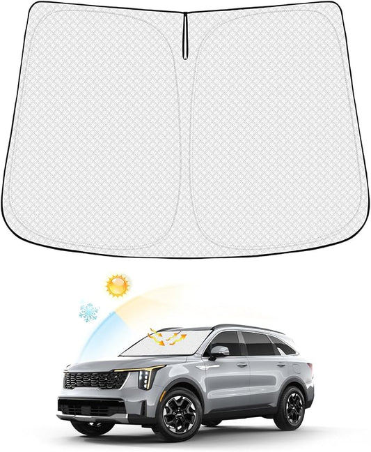 Windshield Sun Shade for Kia Sorento 2021-2025 2026 Accessories Thicken 6-Layer by Canvcle