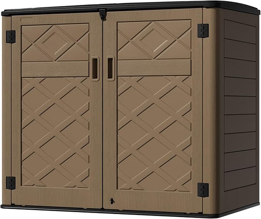 Resin Outdoor Storage Shed, Outdoor Storage Box Waterproof by Mrosaa