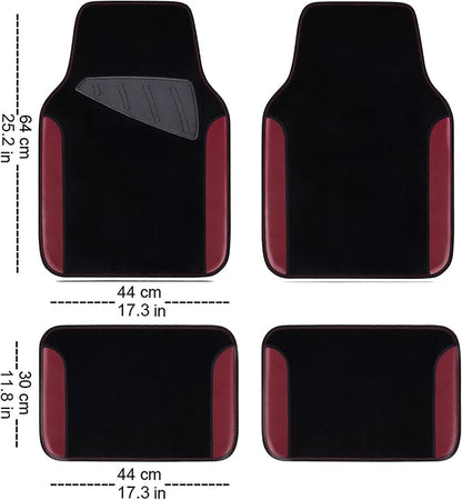 CAR PASS Waterproof Universal Fit Car Floor Mats, Car Mats Fit - Image 2